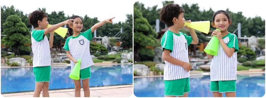 夏季運(yùn)動(dòng)款幼兒園服展示